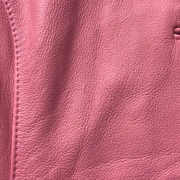 Beautiful. Rare. Pink genuine leather jacket. - Picture 2 of 4